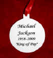 Michael Jackson ORNAMENT #2 - Back of Ornament