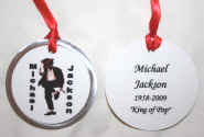 Michael Jackson ORNAMENT #1 - Your choice of photo